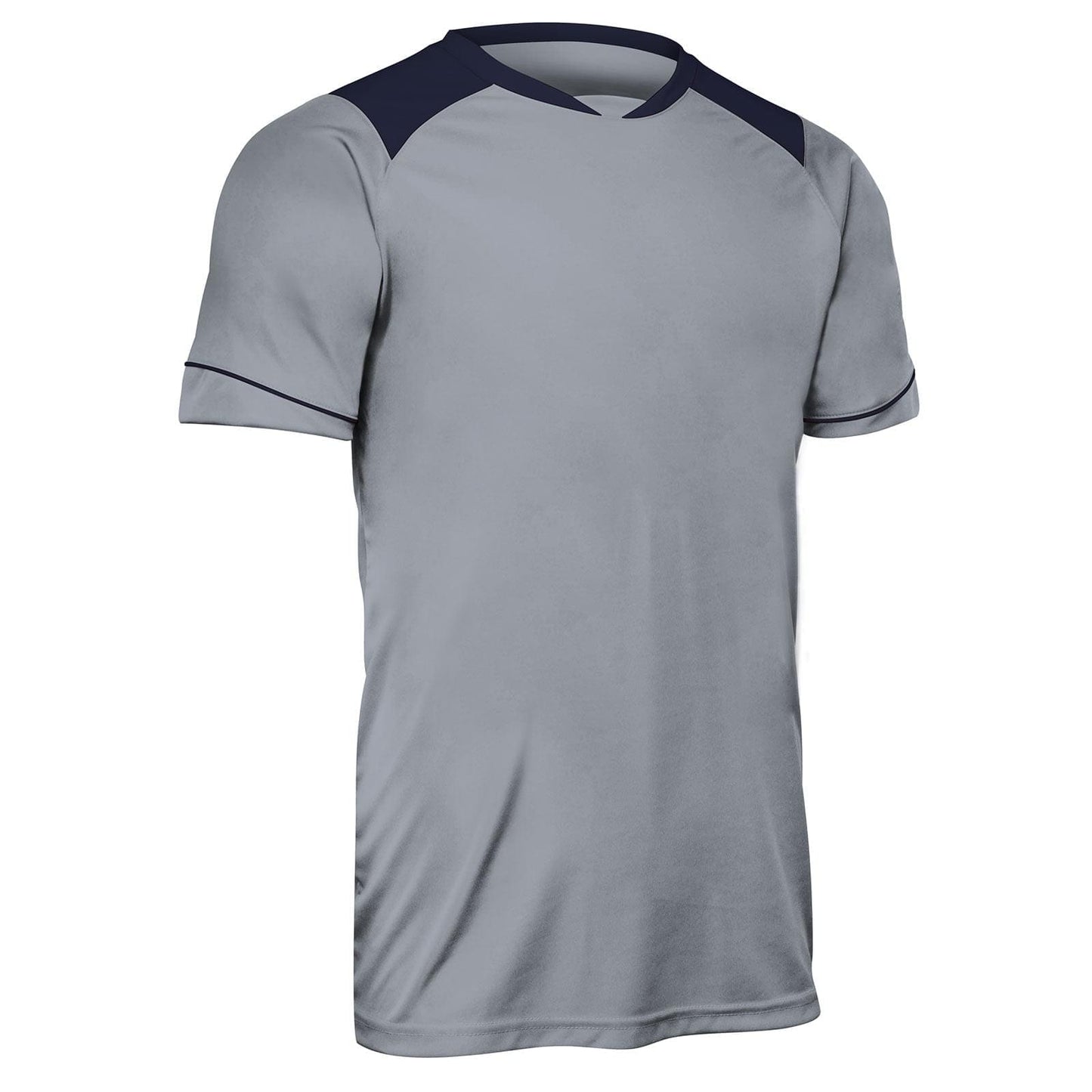 Attacker Men's Soccer Jersey, Moisture Wicking 2 Color Shoulder Trim Adult