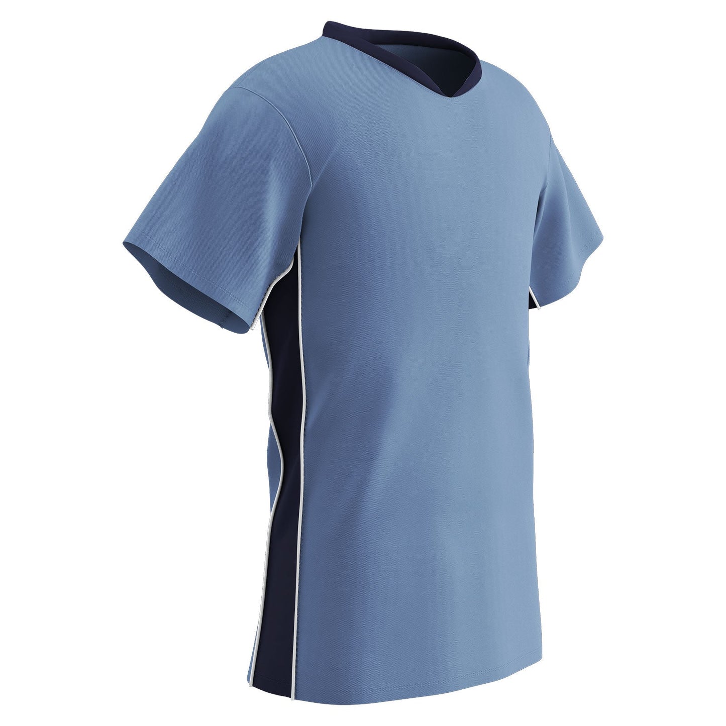 Header Men's Soccer Jersey, 2 Color Trim with Piping V-Neck, Adult