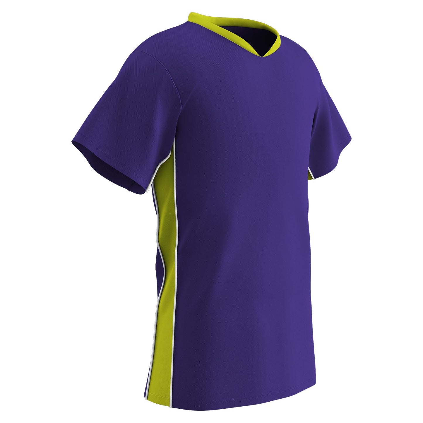 Header Men's Soccer Jersey, 2 Color Trim with Piping V-Neck, Adult