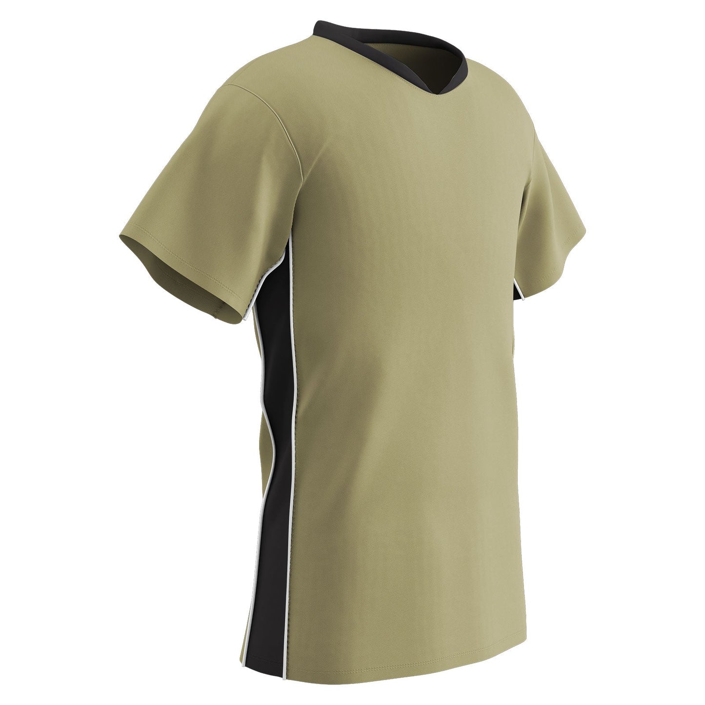 Header Men's Soccer Jersey, 2 Color Trim with Piping V-Neck, Adult