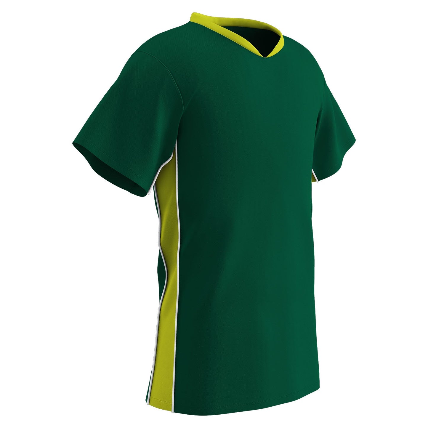 Header Boys Soccer Jersey, 2 Color Trim with Piping V-Neck, youth