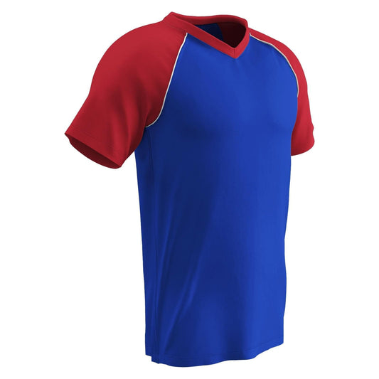 Bunt 3 Color V-Neck Major Team Baseball Jersey, Kids, Youth Boys and Girls