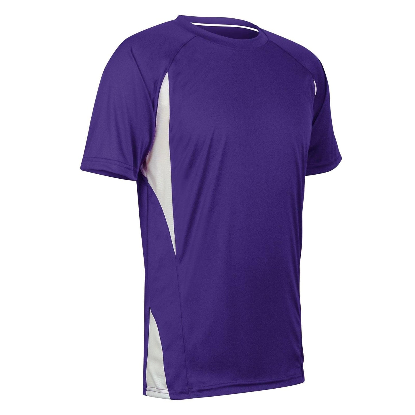 Crew Neck 2 Color Baseball Jersey, Adult