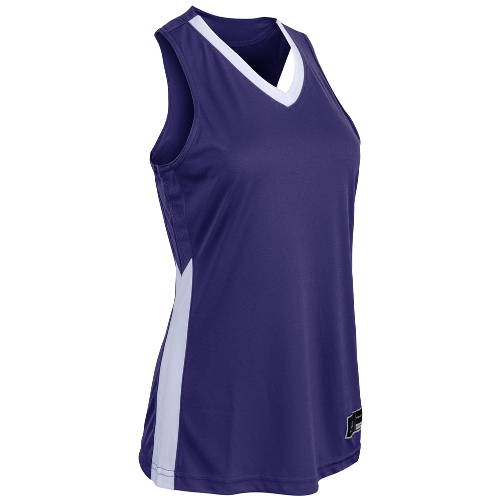 Icon 2 Color Women's Basketball Jersey V-Neck Moisture Wicking