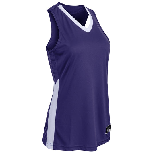 Icon 2 Color Women's Basketball Jersey V-Neck Moisture Wicking