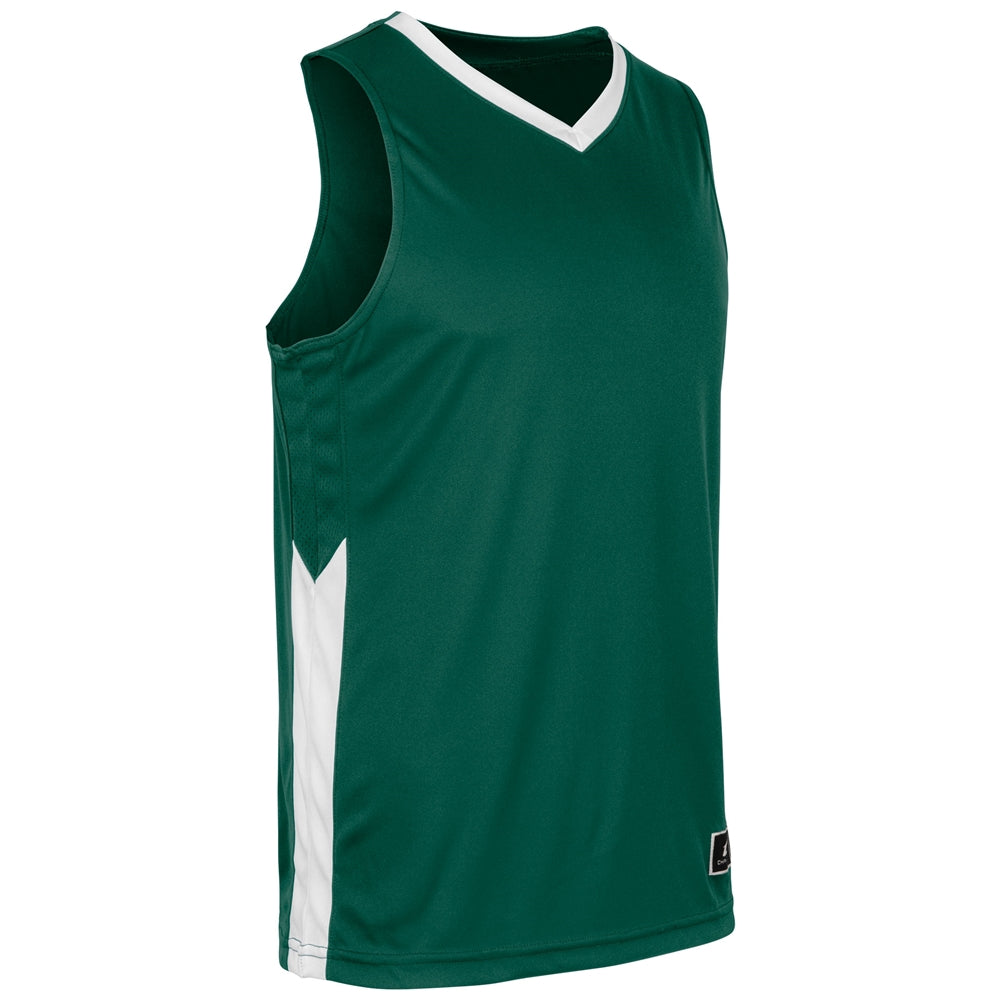 Icon 2 Color V-Neck Moisture Wicking Boys Basketball Jersey