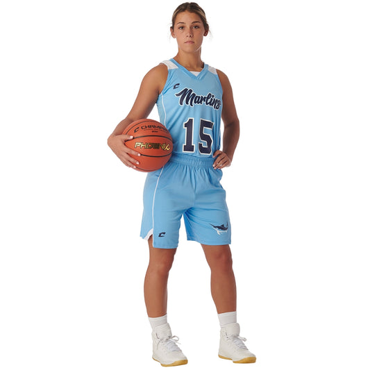 Elite Moisture Wicking Womens Basketball Short With Side Piping, Adult