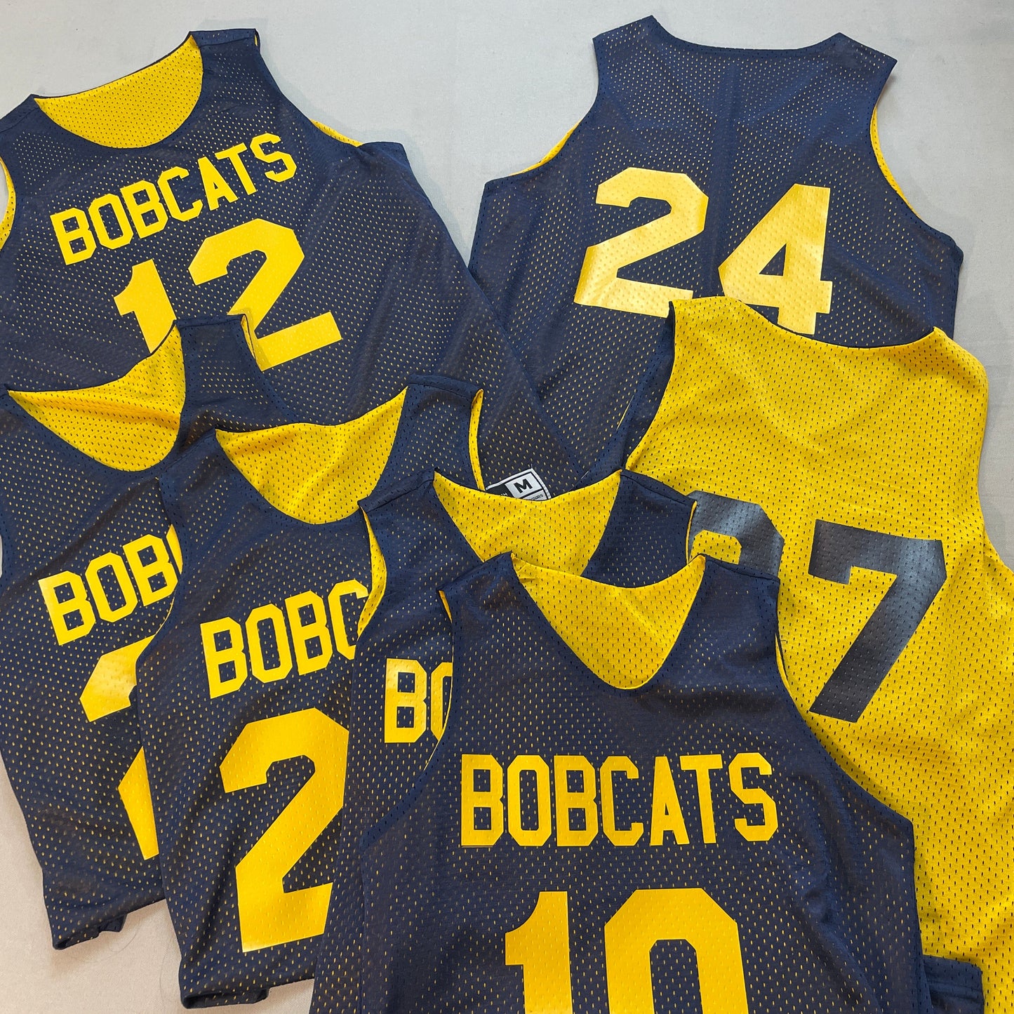 Orange Black White | Custom Reversible Basketball Jersey | Tricot Mesh 2 Sided. Halloween Colors, Player Name & Numbers on both sides