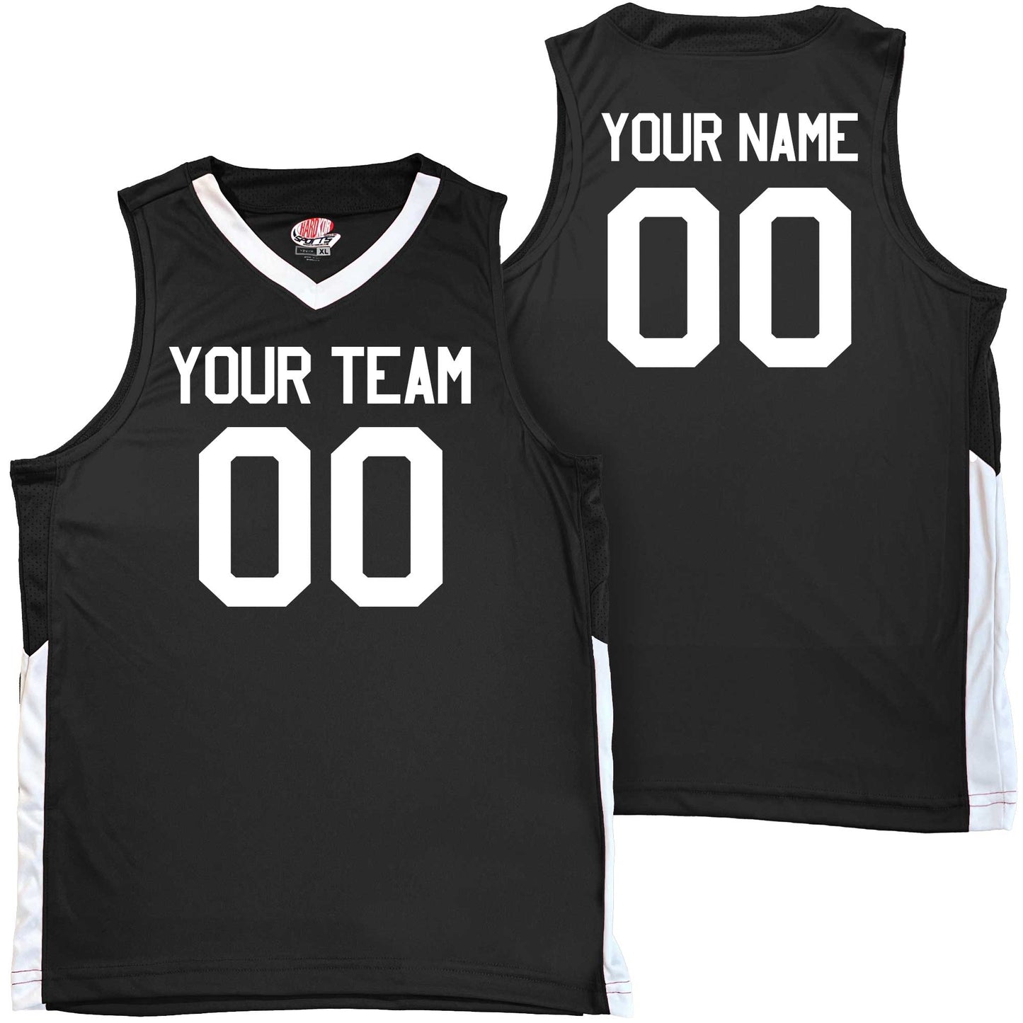 Men's Custom Basketball Jerseys, Contrasting Mesh Side Stripe, Affordable Quality, v neck Collar, Team Name, Player Name and Player Number