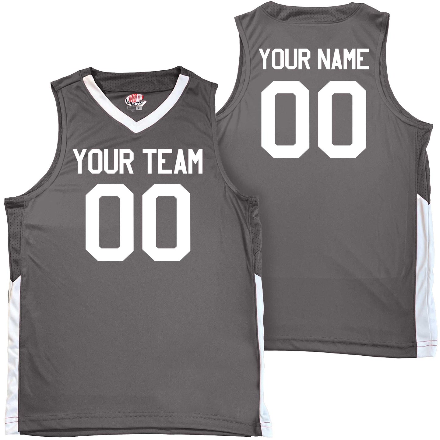 Youth Boys and Girls, Custom Basketball Jerseys, Contrast Mesh Side Trim, Low Price includes, Team Name, Player Name and Player Number