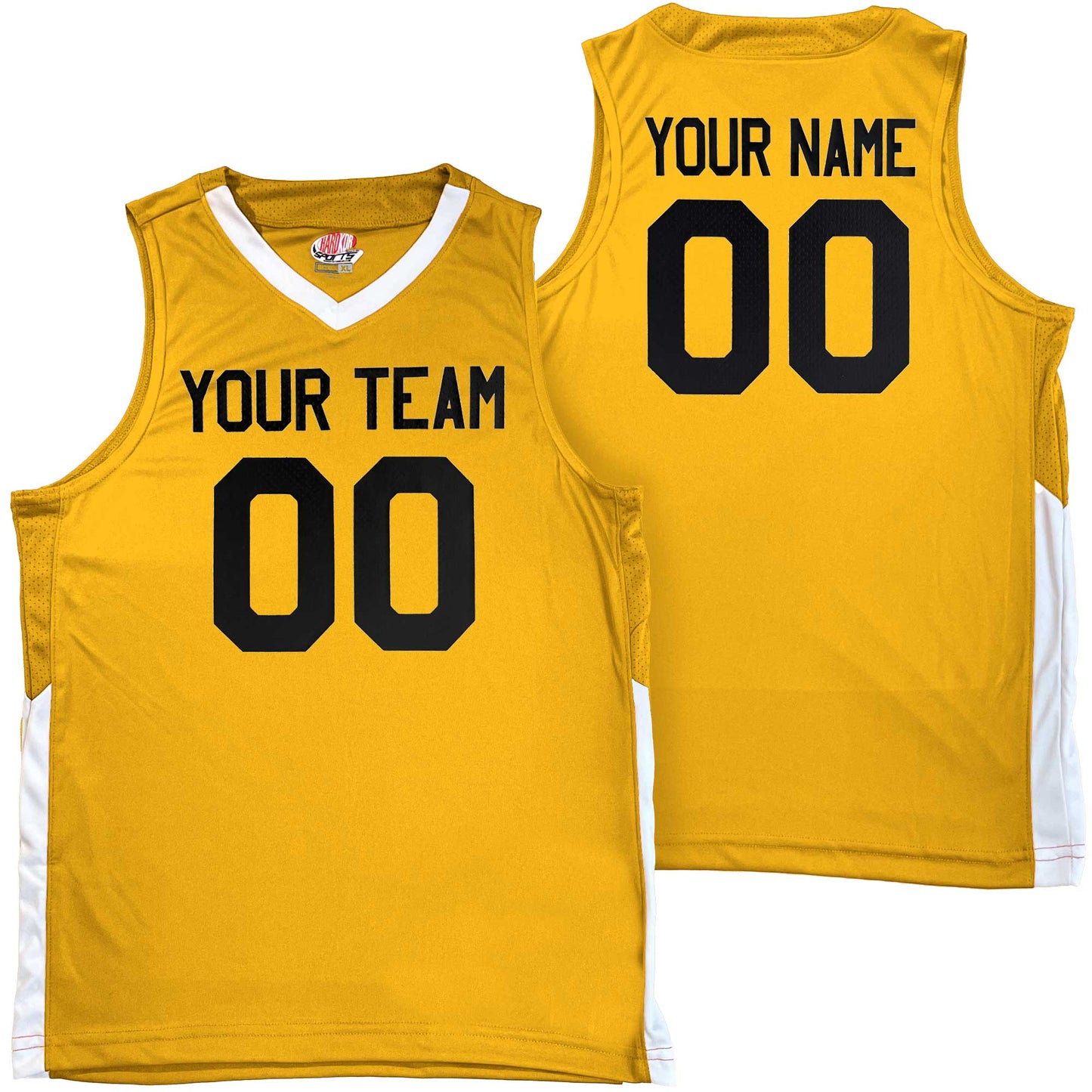 Youth Boys and Girls, Custom Basketball Jerseys, Contrast Mesh Side Trim, Low Price includes, Team Name, Player Name and Player Number