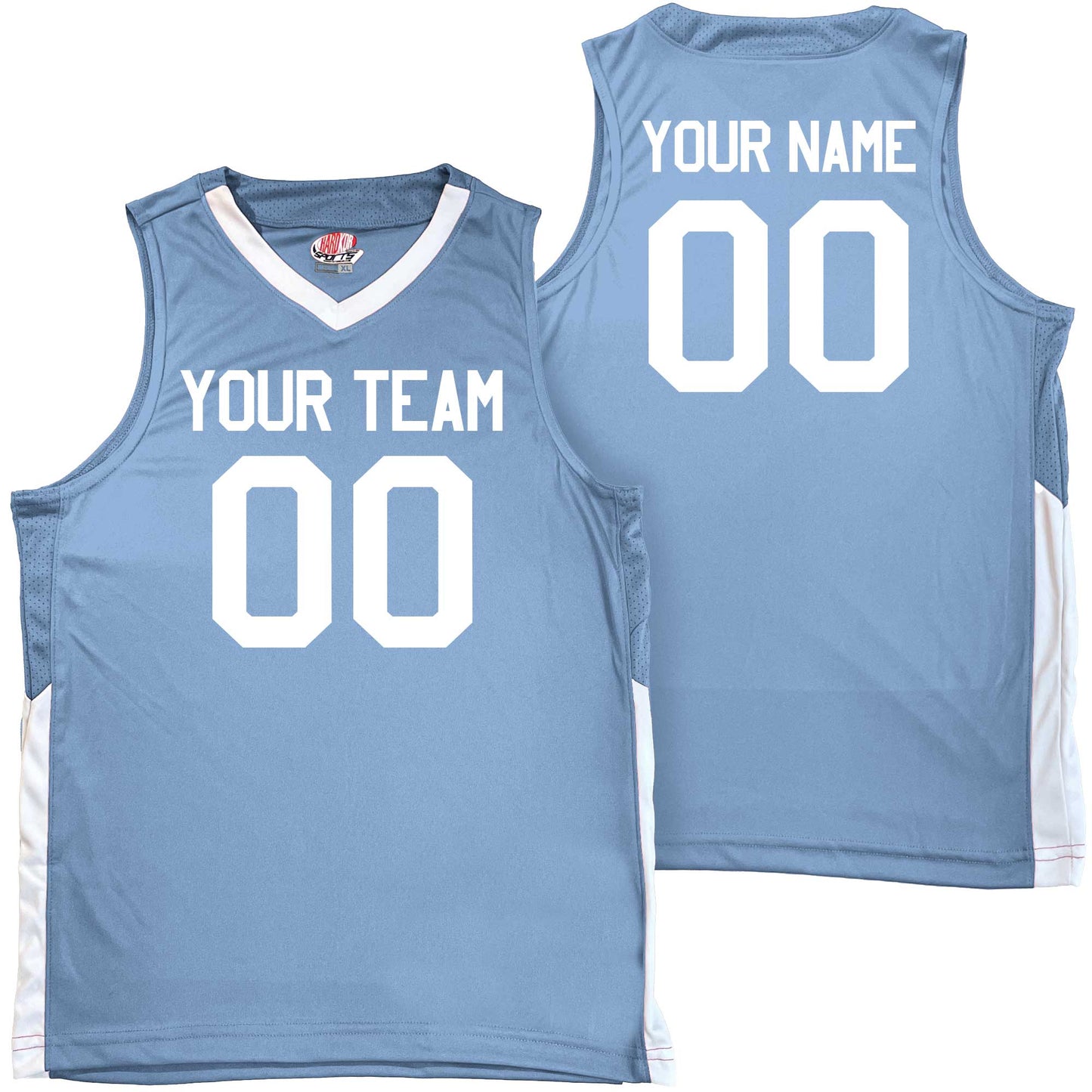 Youth Boys and Girls, Custom Basketball Jerseys, Contrast Mesh Side Trim, Low Price includes, Team Name, Player Name and Player Number
