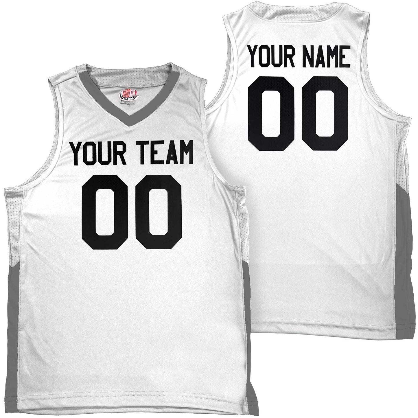 Youth Boys and Girls, Custom Basketball Jerseys, Contrast Mesh Side Trim, Low Price includes, Team Name, Player Name and Player Number