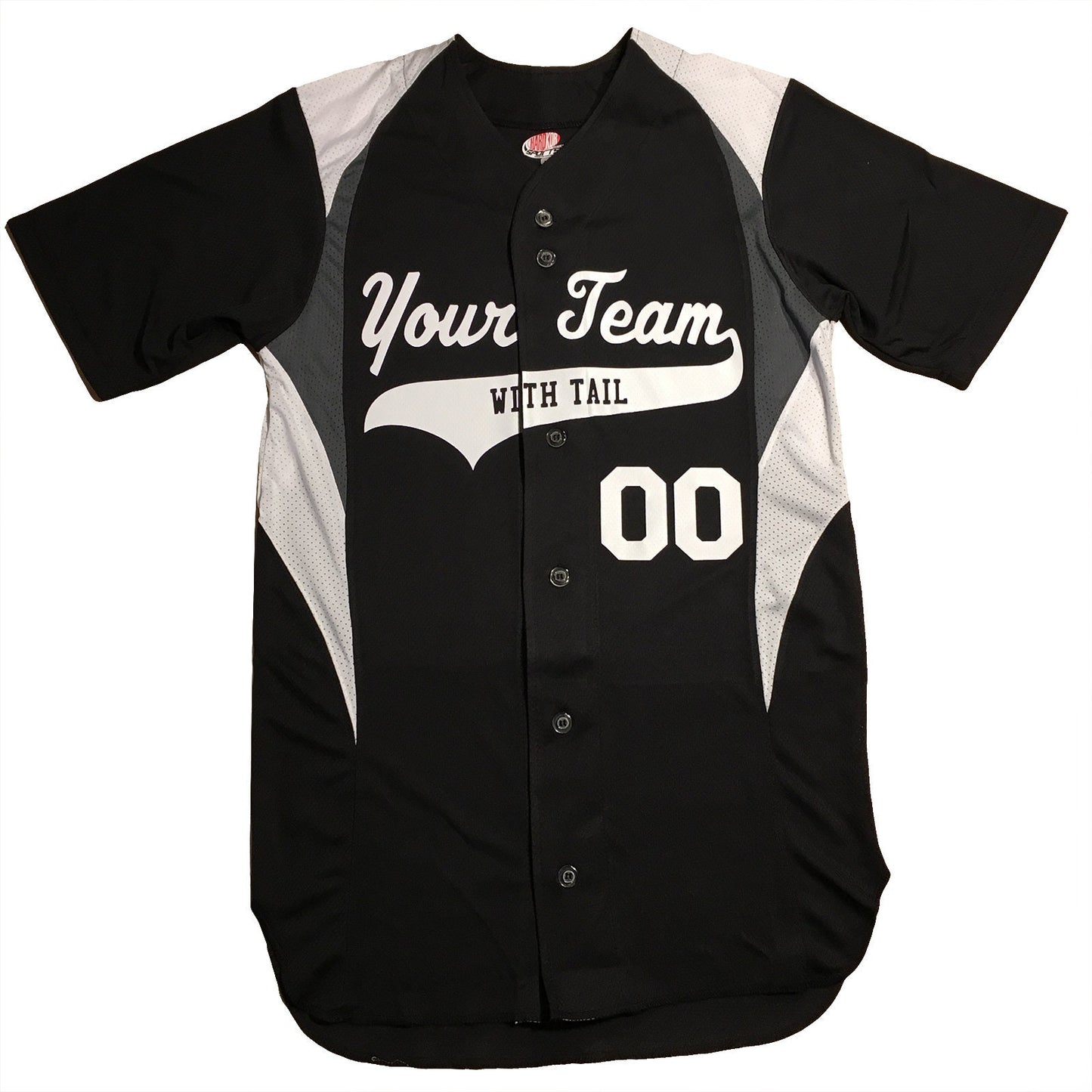 Custom 3 Color Baseball Uniform | Personalized Jersey with Team, Player, Numbers | Red, Graphite, Black, Purple, Royal, White or Black