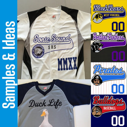 Athletic Gold, Black and White Personalized Baseball Jersey with Your Team, Player Name and Numbers Custom Baseball Logo