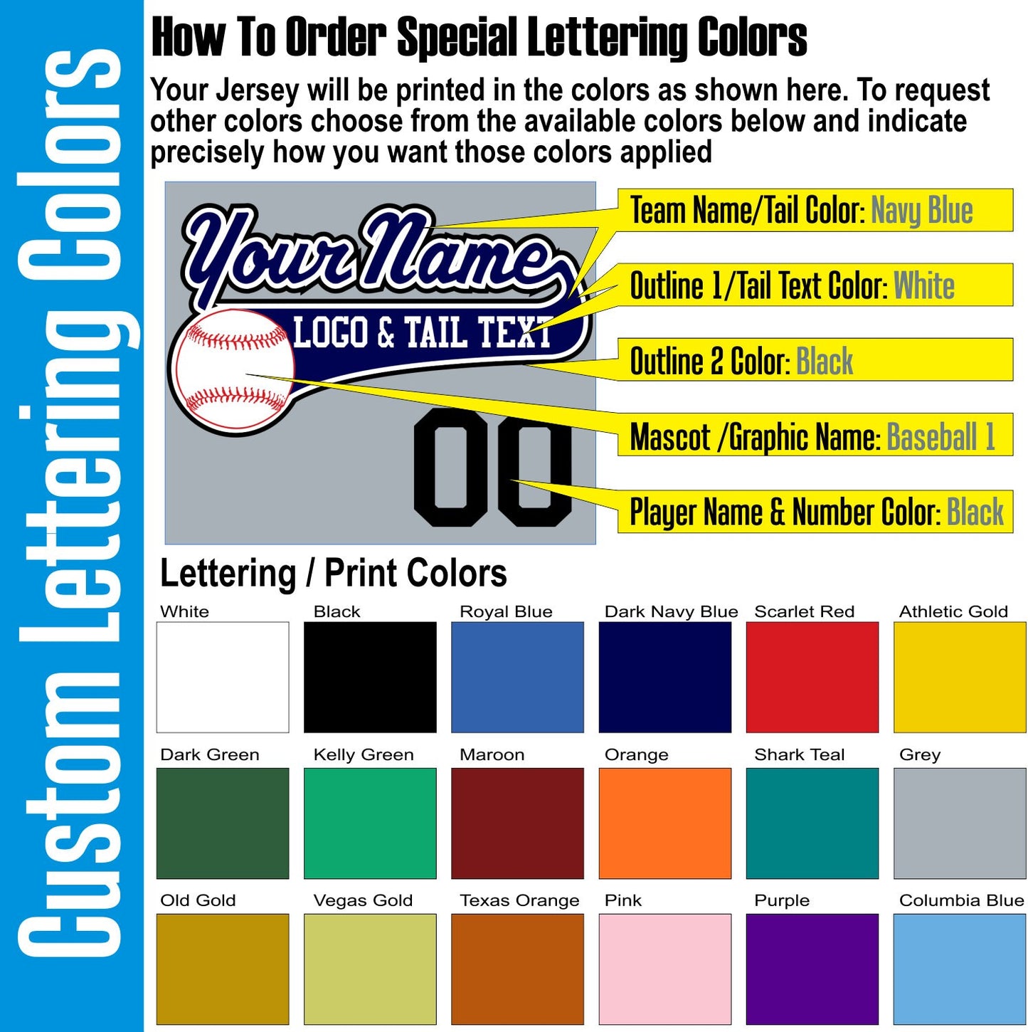 Silver Grey, Navy Blue and White Customizable Baseball Jersey with Your Team, Player Name and Numbers Custom Baseball Logo