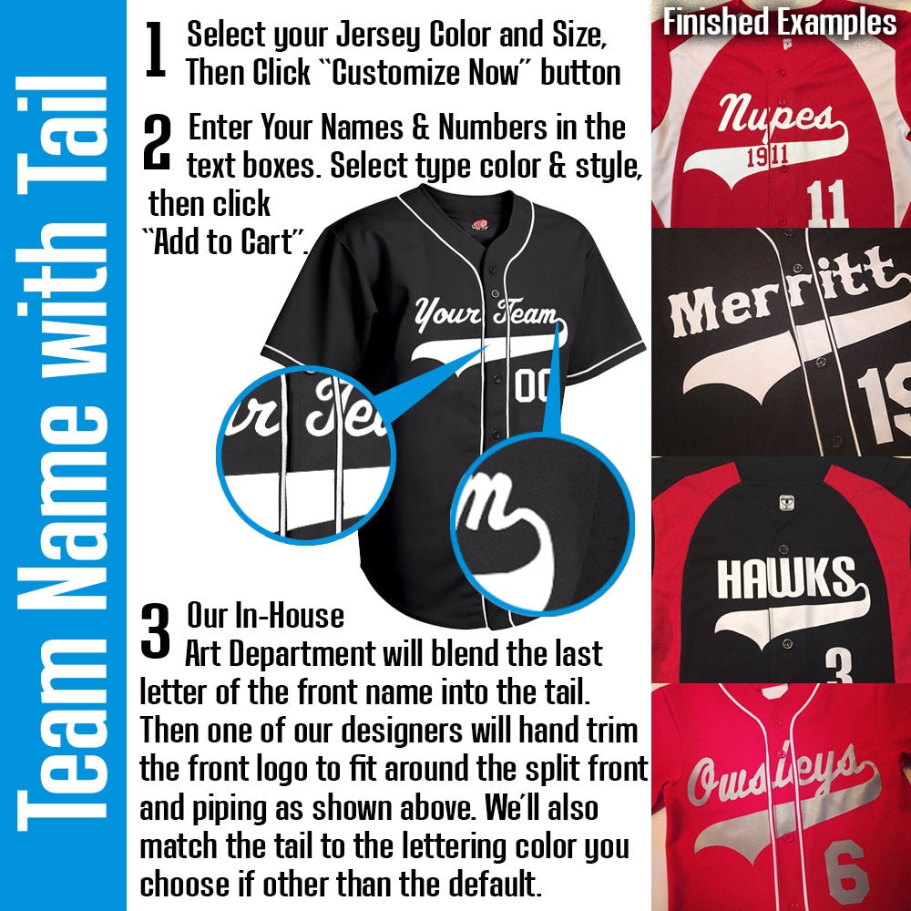 Cardinal Red Baseball Jersey with White Braid Personalized with Team Baseball Logo with Tail, Player Name and Numbers