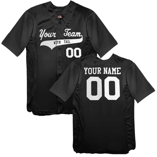 Solid Color 6 Button Double Knit Full Button Down Baseball Jersey | Custom Jersey with Team, Player, Numbers