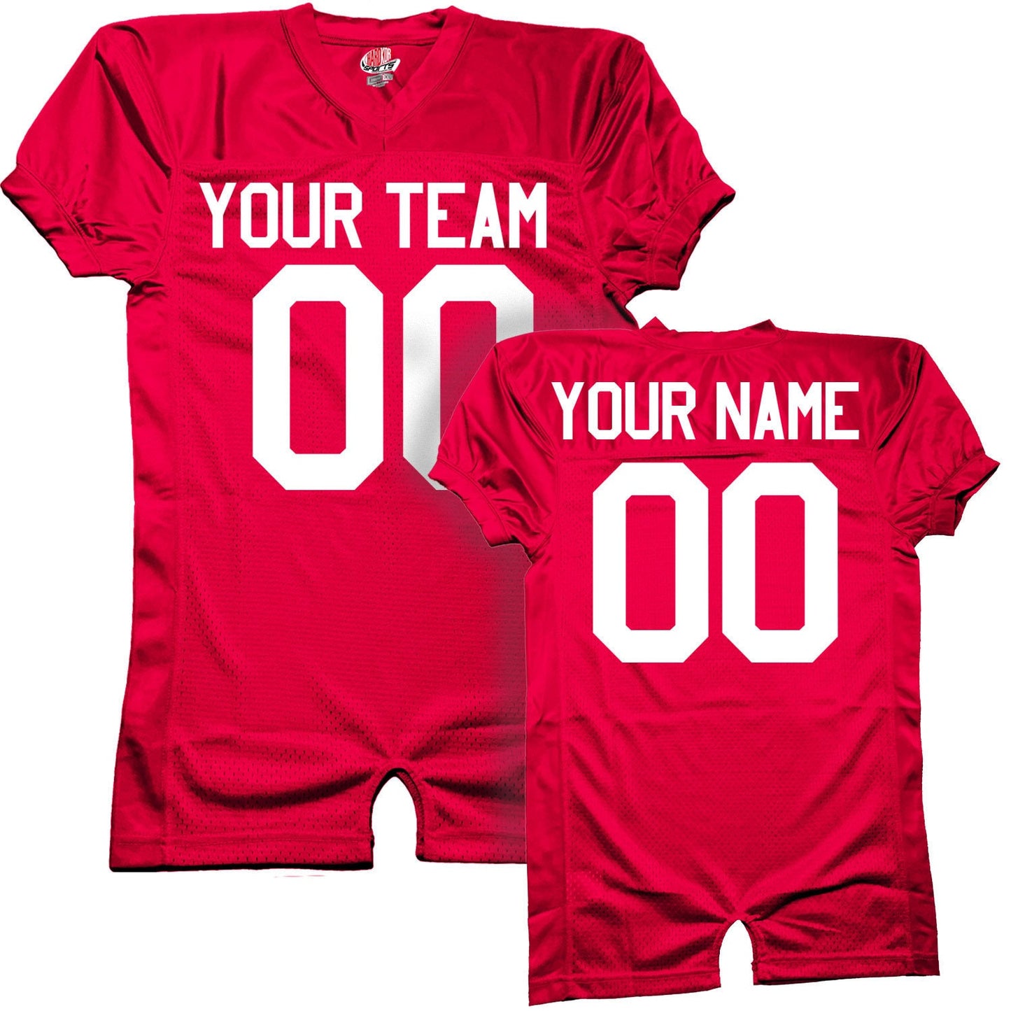 Custom Football Pro Game Jersey | Stretch Mesh Body & Dazzle Football Jersey | Includes Team Name, Player Name Numbers