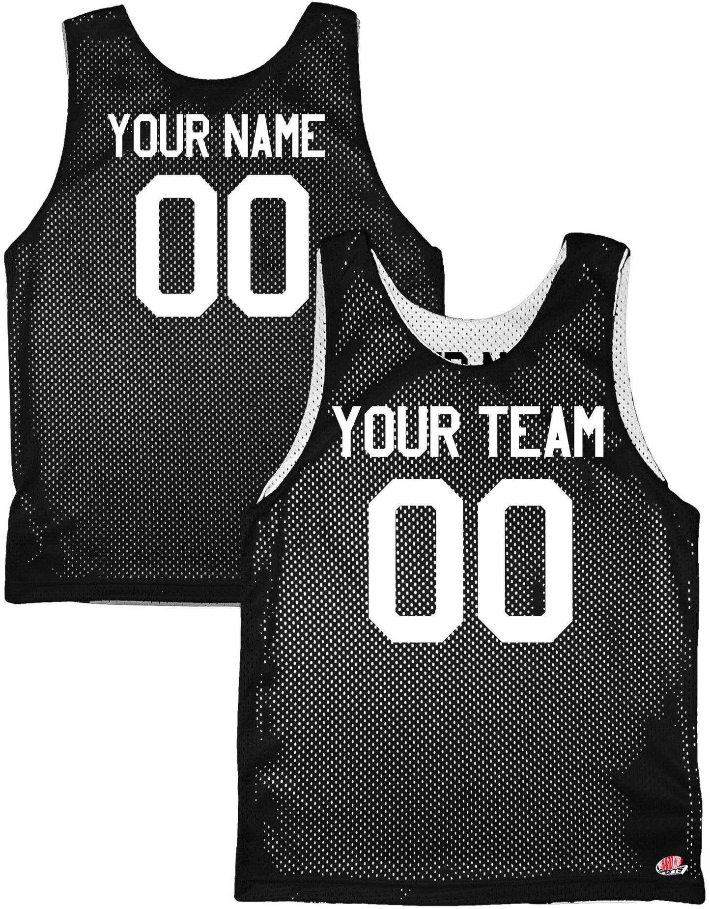 Scarlet Red, Black, Charcoal, Gold and White | Custom Reverse Basketball Jersey | Tricot Mesh.  Team, Player Name, Numbers Both Sides