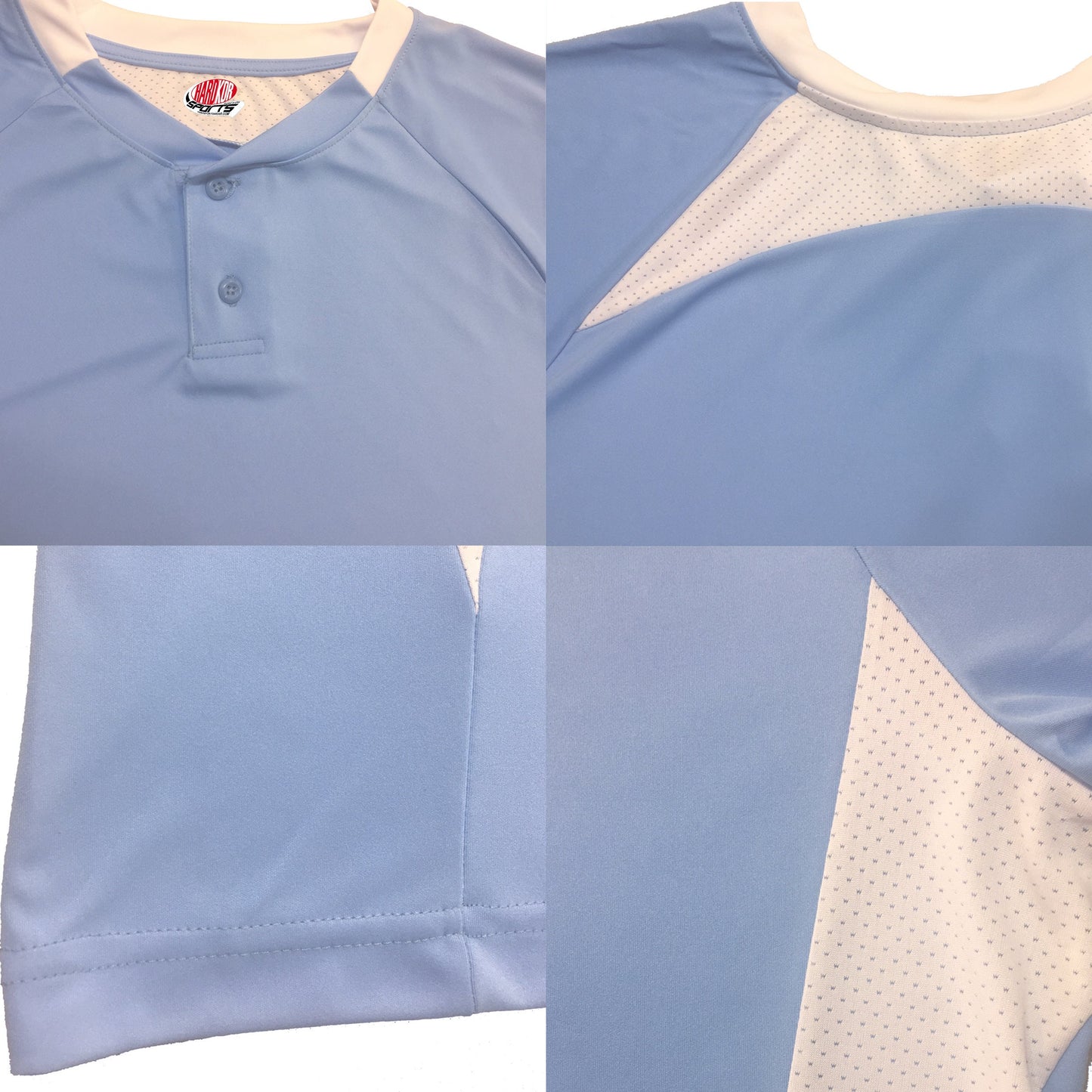 Two Button Side Angle Custom Baseball Jersey With Your Team as a Custom Baseball Logo Plus Player names and numbers