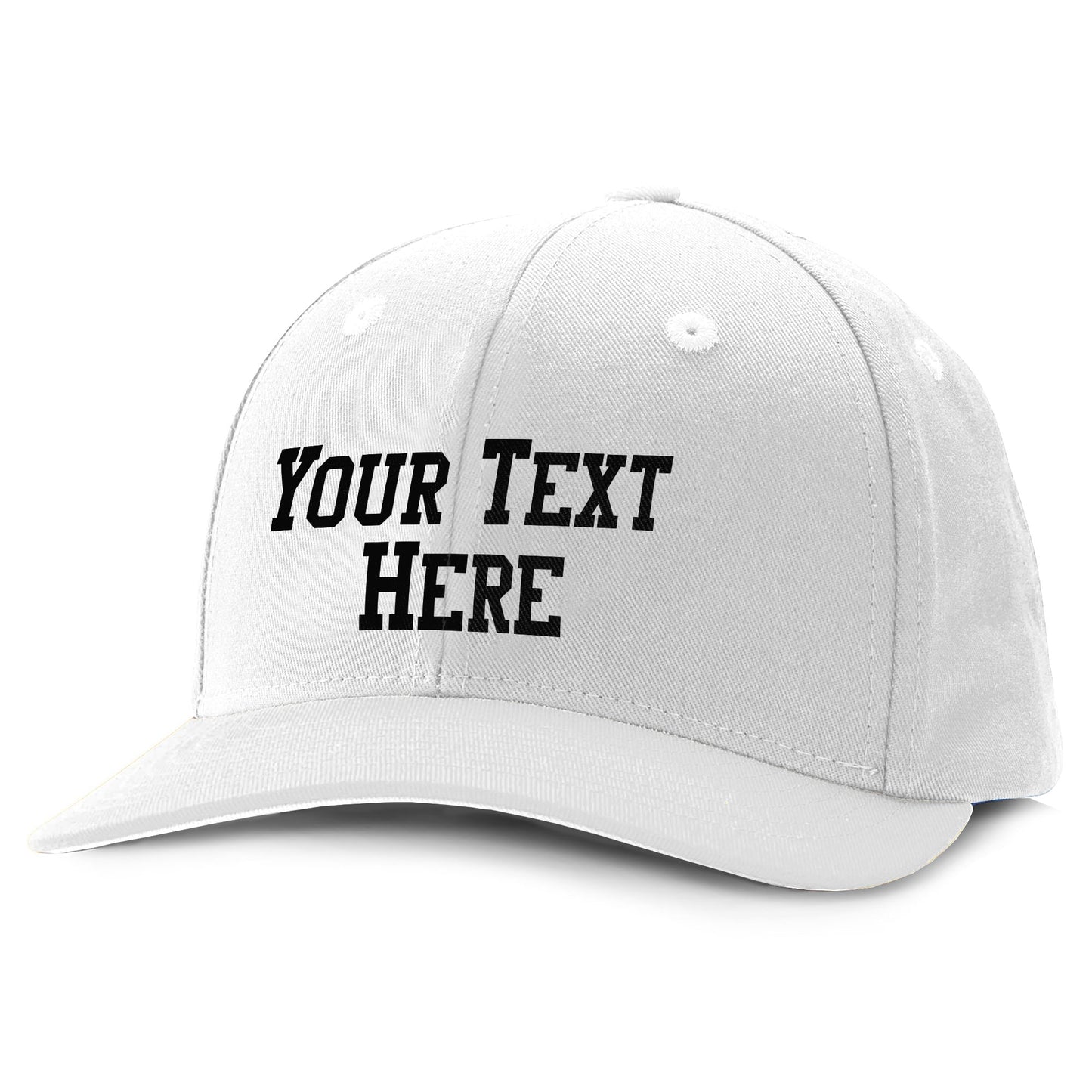 Custom Snapback Baseball Hat | Red, White, Blue & Gold | Vinyl Print with Any Message | 18 font color and 6 styles | up to 36 Characters