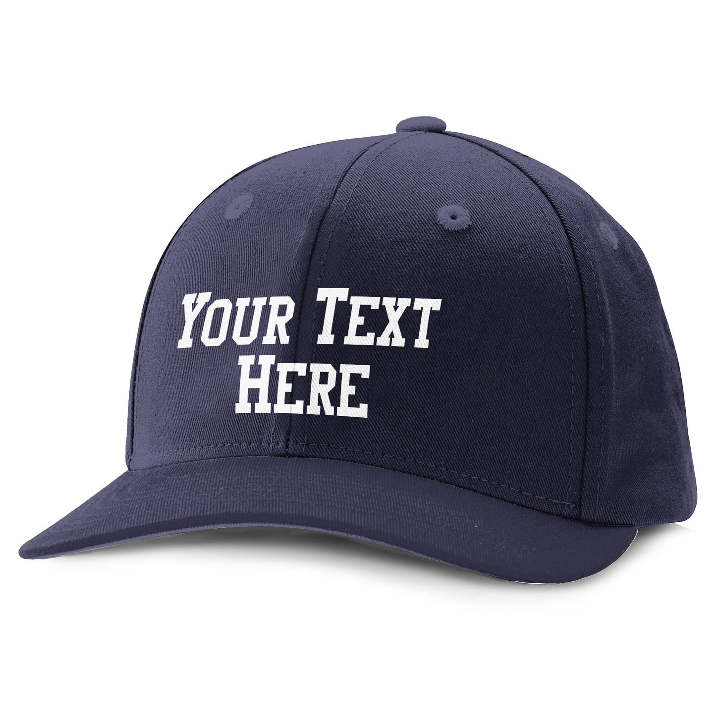 Custom Snapback Baseball Hat | Red, White, Blue & Gold | Vinyl Print with Any Message | 18 font color and 6 styles | up to 36 Characters