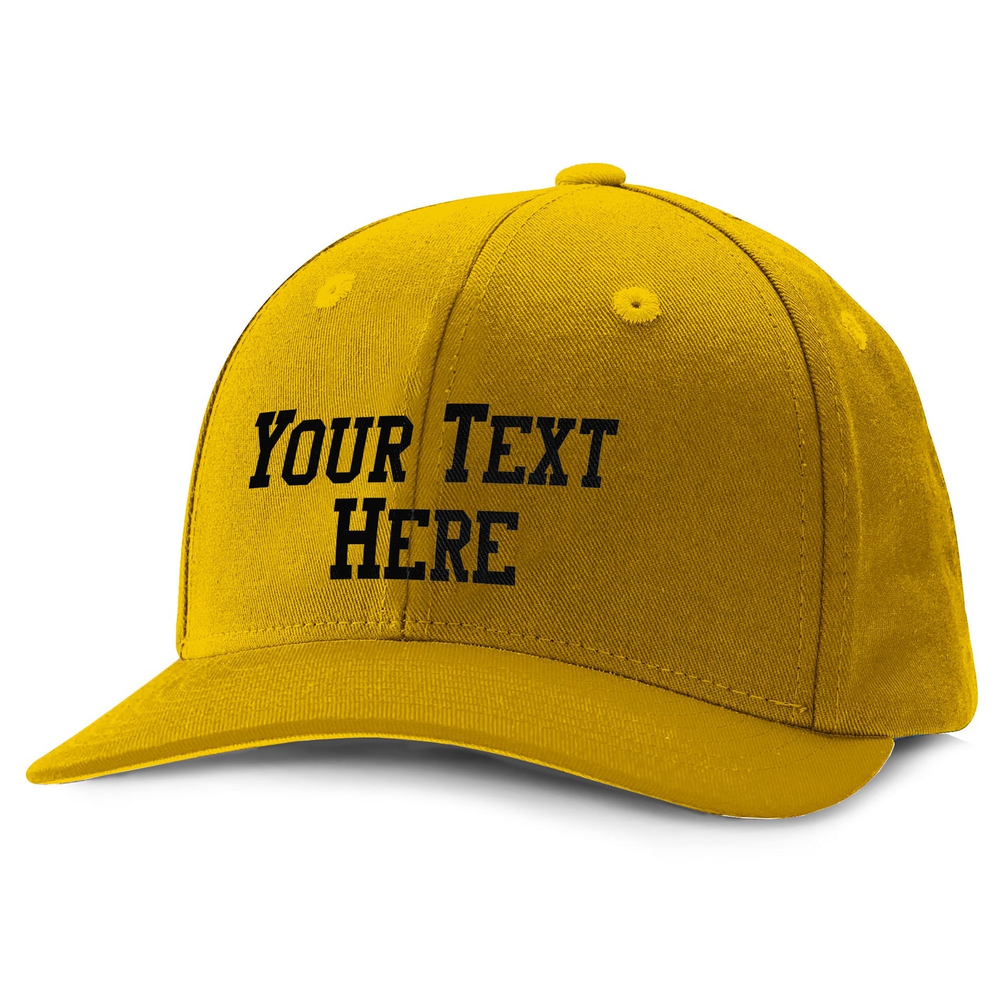 Custom Snapback Baseball Hat | Red, White, Blue & Gold | Vinyl Print with Any Message | 18 font color and 6 styles | up to 36 Characters