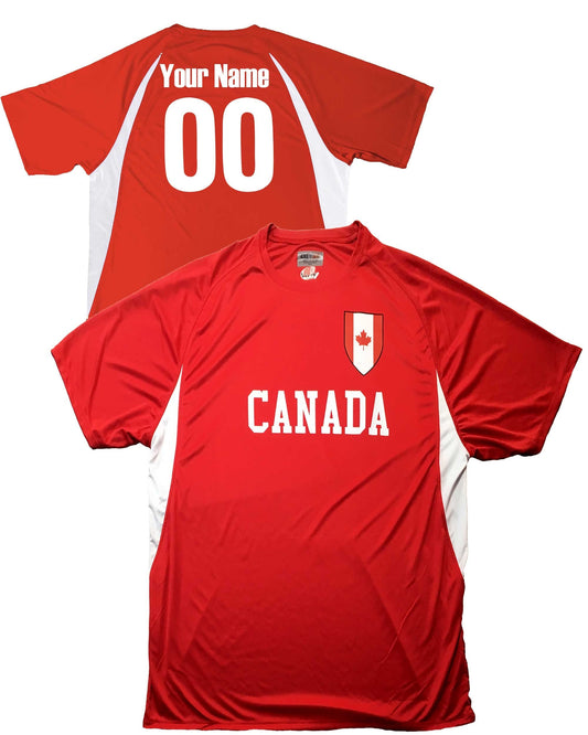 Custom Canada Soccer Jersey Personalized with Your Names and Numbers in Your choice of colors