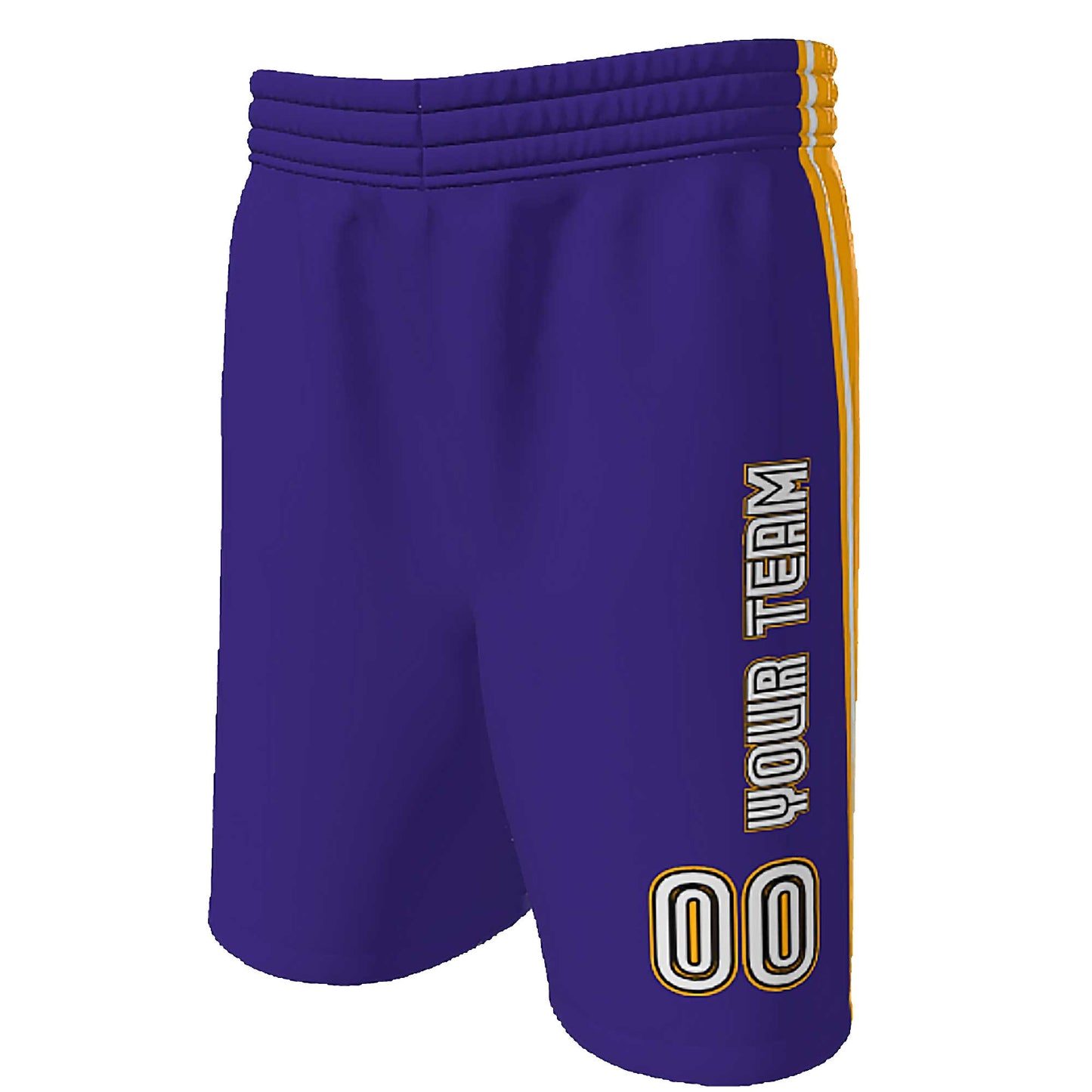 Retro 3-Color Custom Basketball Shorts: Old School Design