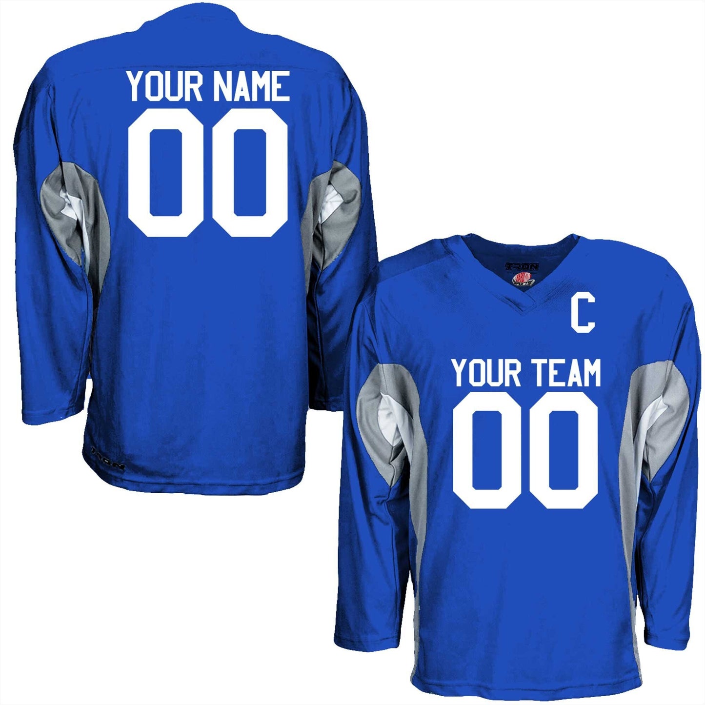 Customized Hockey Jersey Royal Blue, Scarlet Red, Navy Blue and White Options. Personalized for You