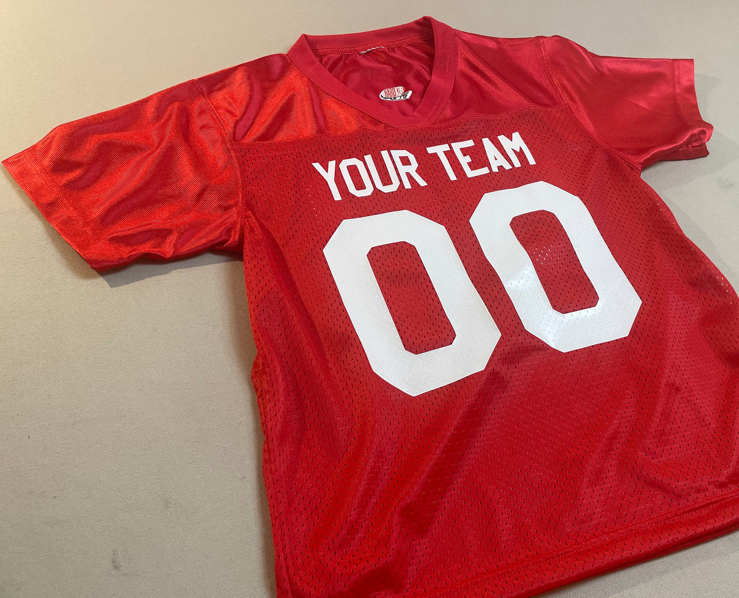 Custom Football Jersey Throwback Replica Fan Shirt | Black, Scarlet Red, White, Royal Blue, or Navy Blue with Your Names and Numbers