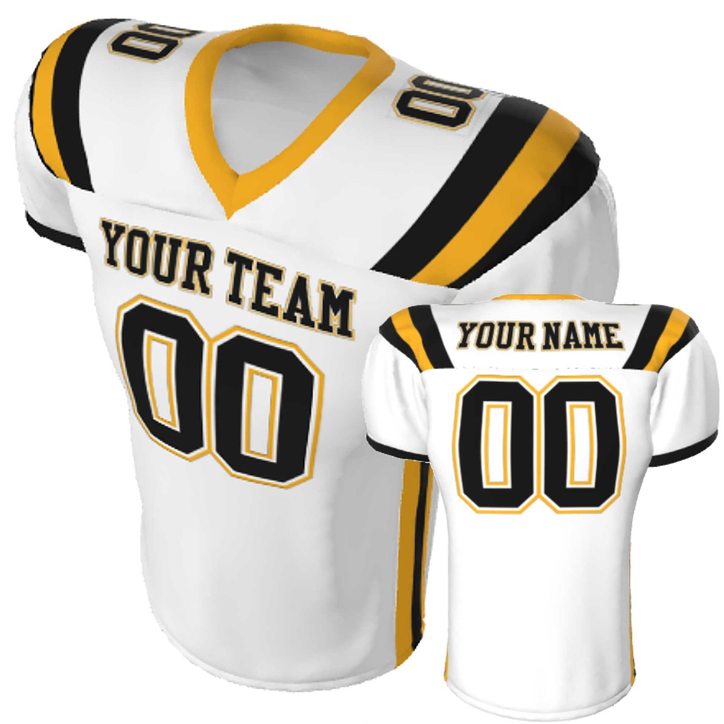 Custom Tackle Football Jersey: Sublimated, Cut & Sewn, Fitted Game Jersey
