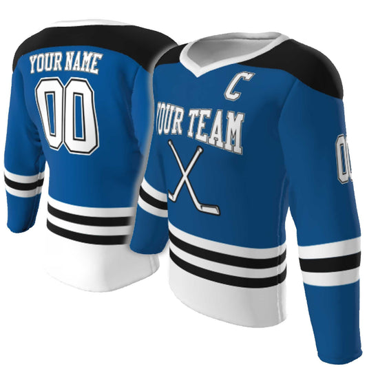 Custom V-Neck Hockey Jersey: Personalized Team Design