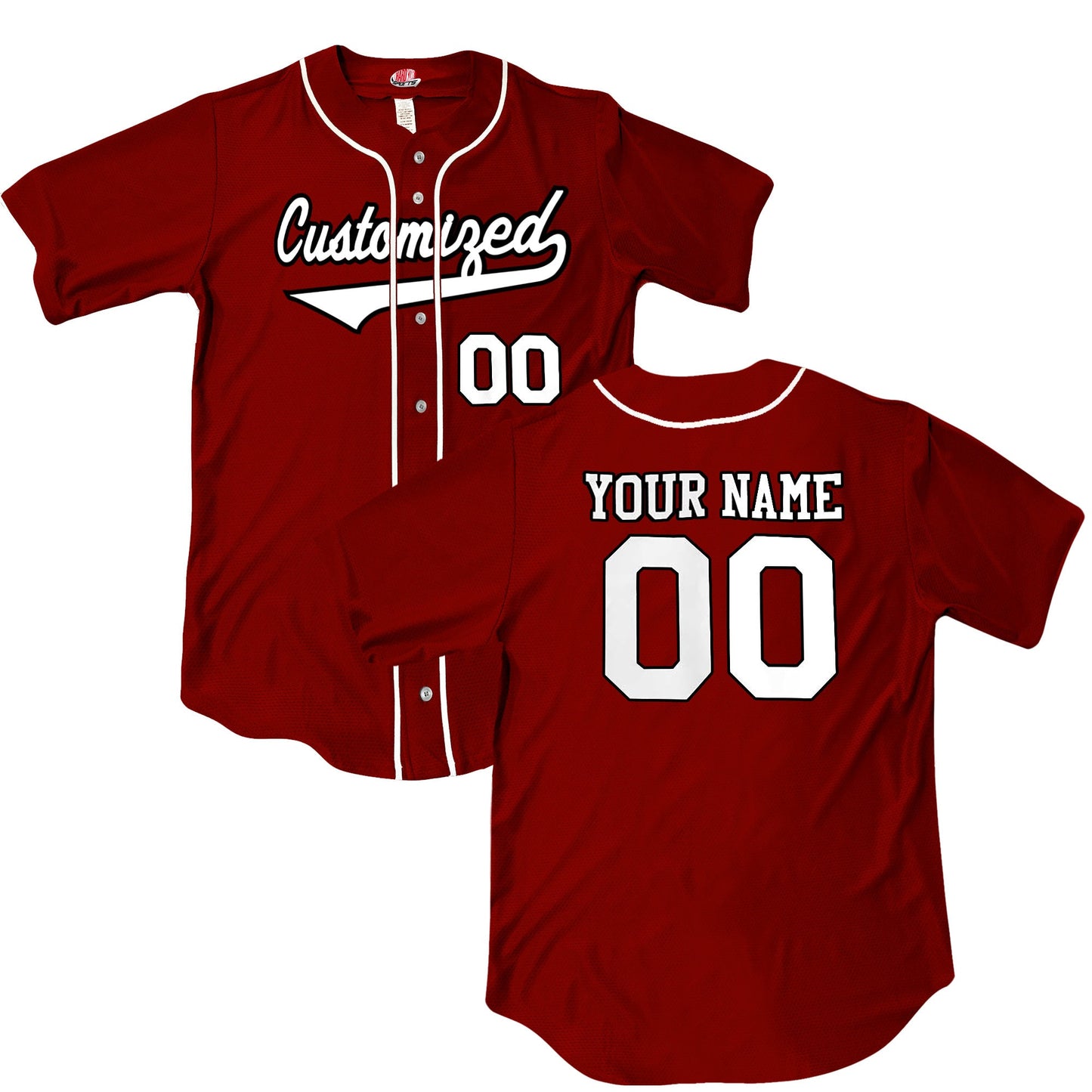 Custom Wedge Tail Slanted Baseball Logo Printed Jersey with Piping | Full Button Down | Personalized Authentic Pro Game Style Team Jersey