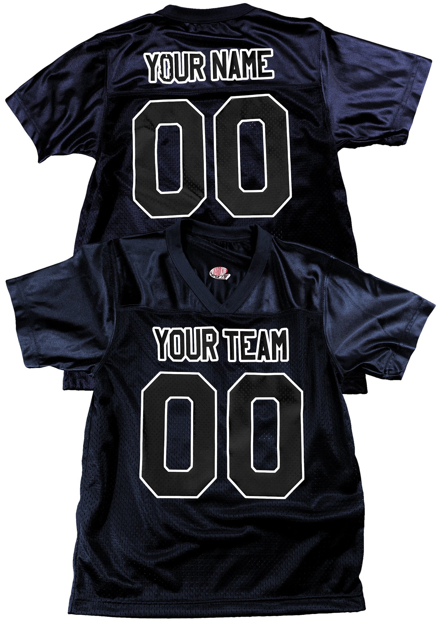 2 Color Print, Custom Football Jersey, Real Fan Jersey, Authentic materials, Customized in USA | Professional Industry Standard Pro Vinyl
