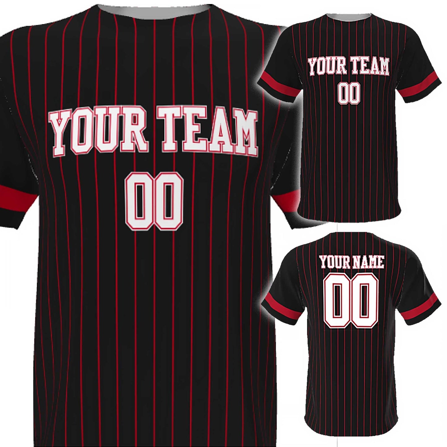 Custom Pinstripe Baseball Jersey: Personalized Team Design