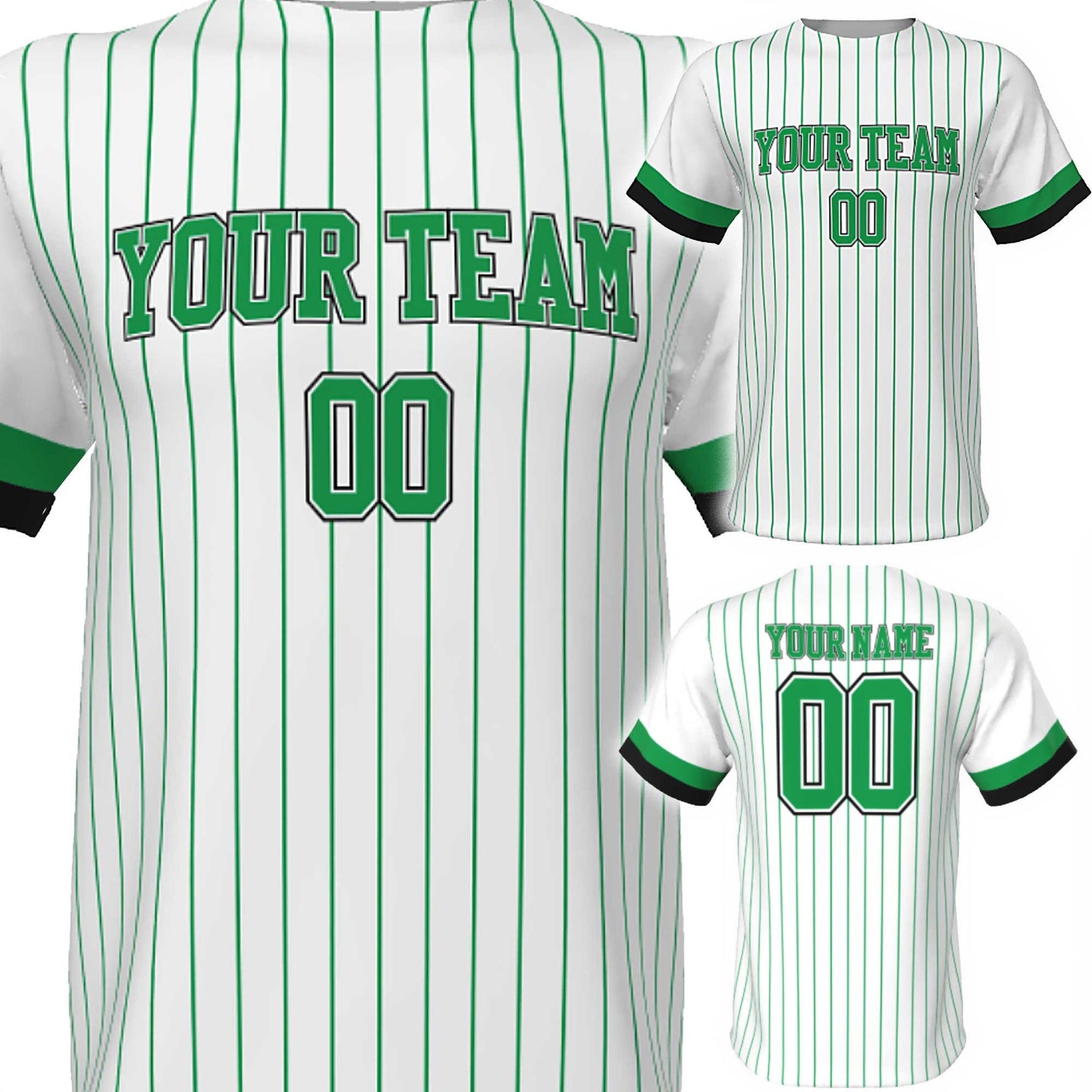 Custom Pinstripe Baseball Jersey: Personalized Team Design