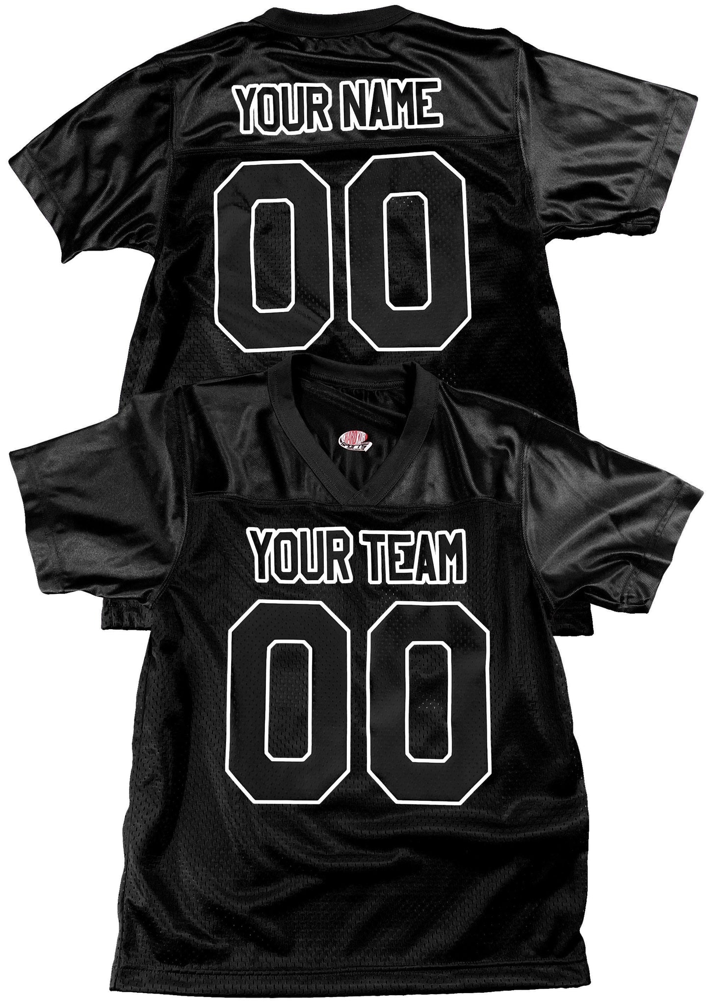 2 Color Print, Custom Football Jersey, Real Fan Jersey, Authentic materials, Customized in USA | Professional Industry Standard Pro Vinyl