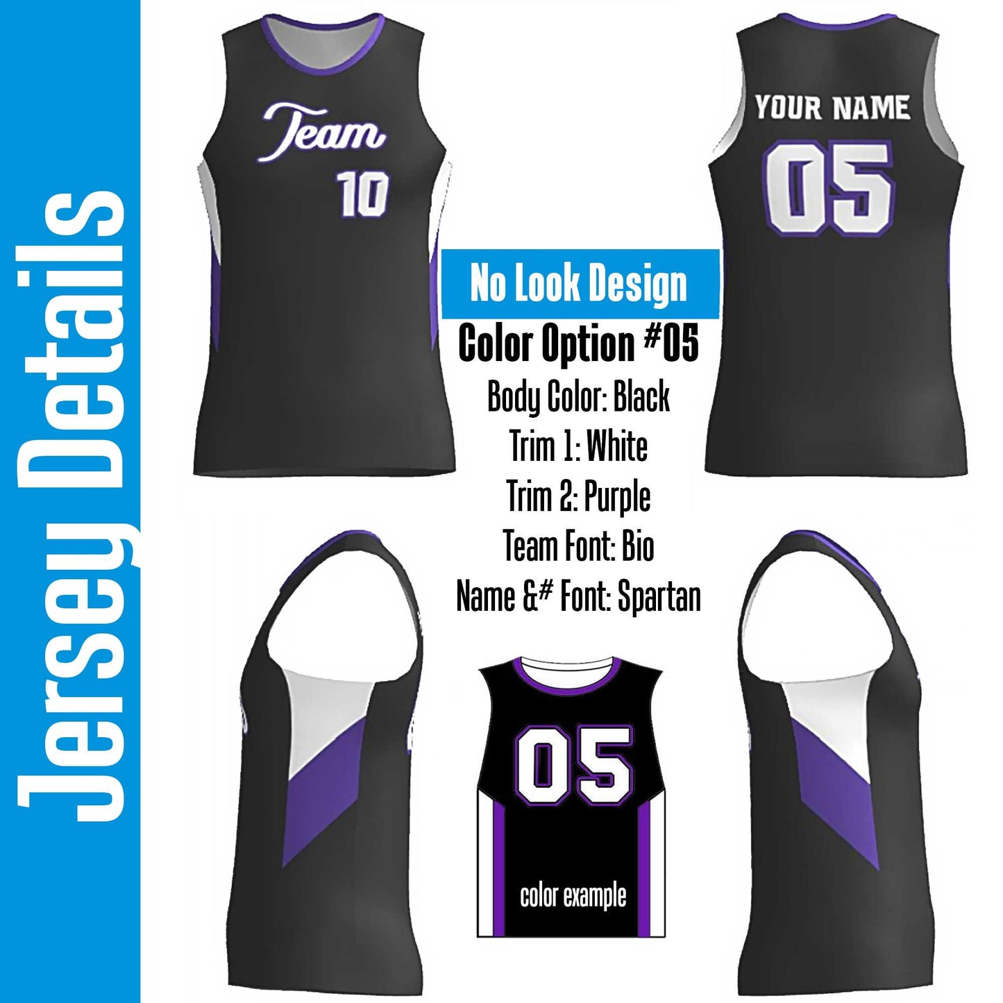 Custom Black Basketball Jersey: Elegant Script Font, Bold Names & Numbers