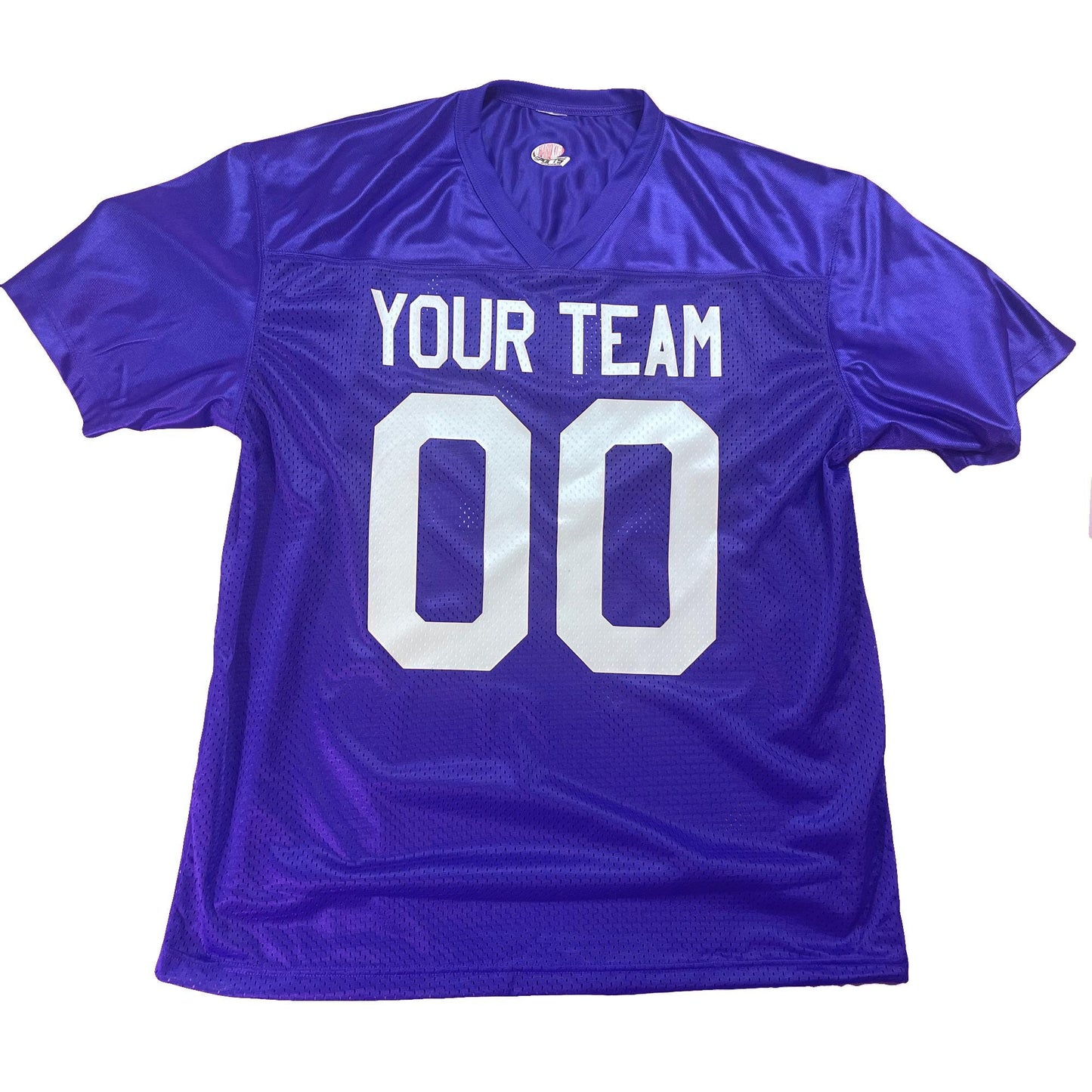 Royal Blue Custom Football Jersey, customized with Names and Numbers 1 Color, 2 Color, Football Art or Sleeve Numbers, 18 Vinyl Print Colors