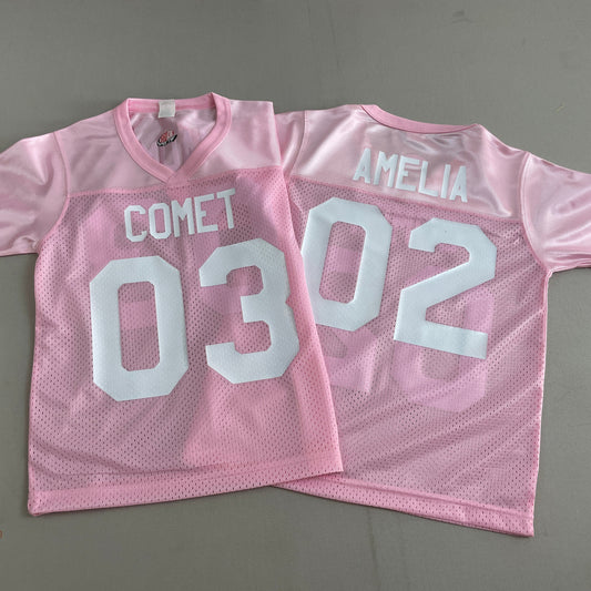 Custom Pink Football Jersey Personalized with Any Name or Number, Add Custom Logos to Make it your own Great for Breast Cancer Awareness