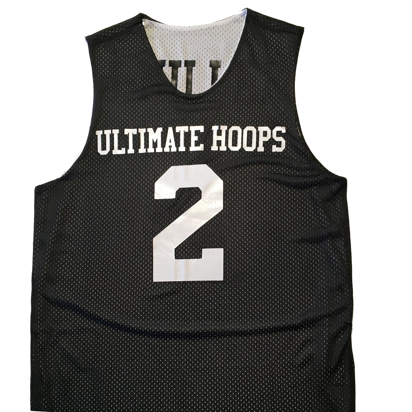 Orange Black White | Custom Reversible Basketball Jersey | Tricot Mesh 2 Sided. Halloween Colors, Player Name & Numbers on both sides