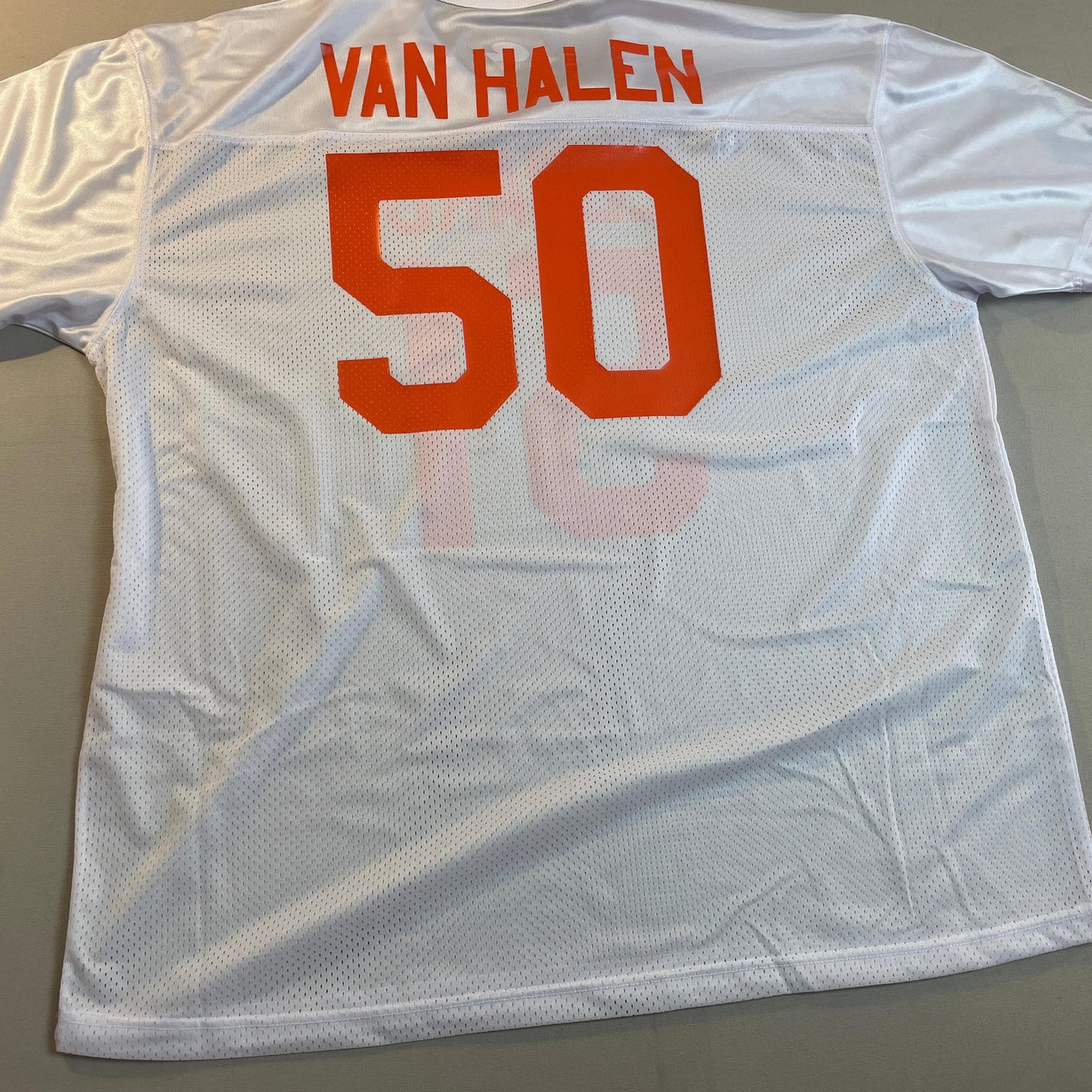 White Custom Football Jersey Personalized with Your Names and Numbers, No Minimums