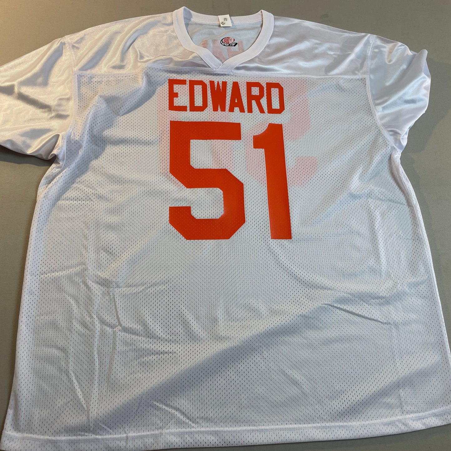 White Custom Football Jersey Personalized with Your Names and Numbers, No Minimums