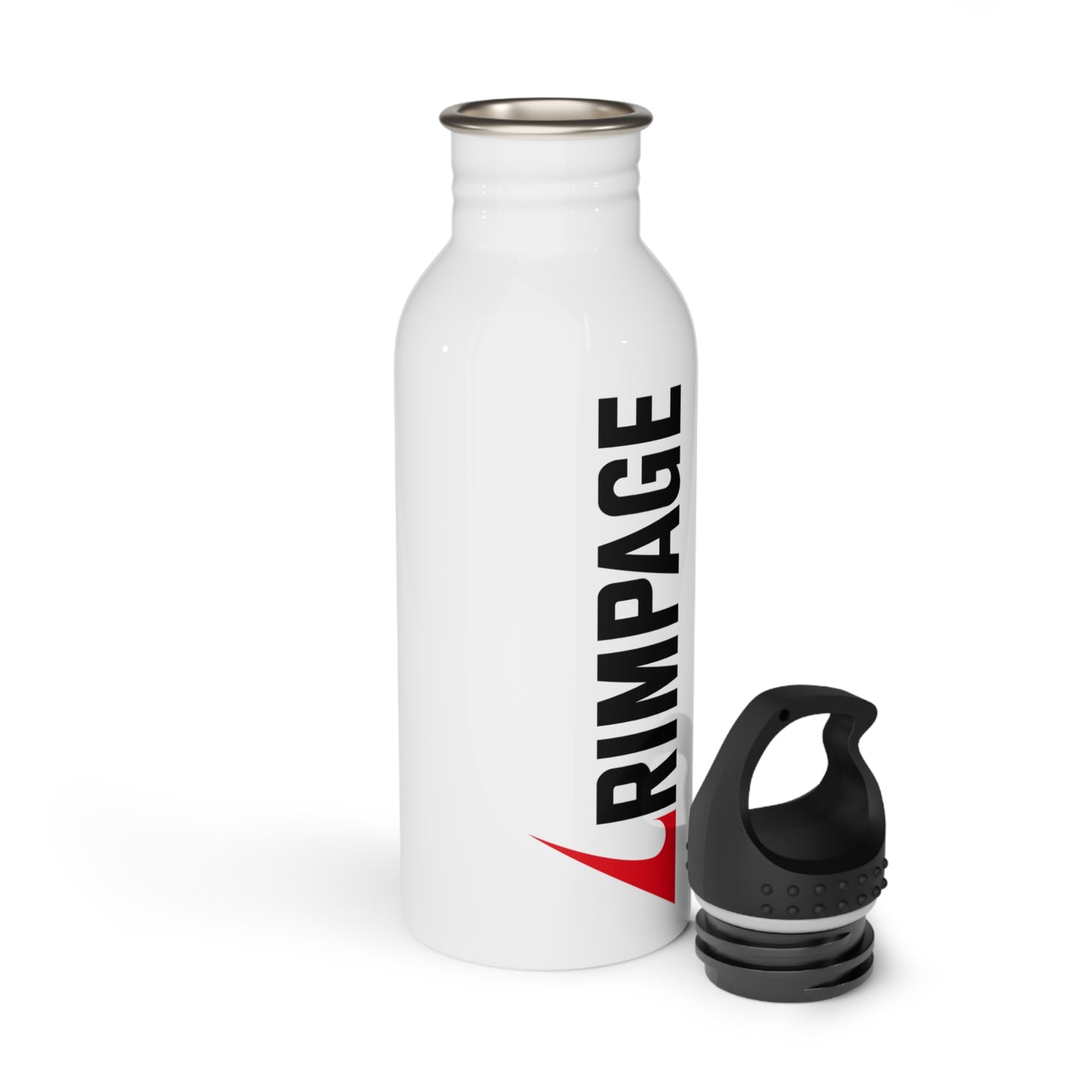 Rimpage Stainless Steel Water Bottle — Vertical Logo Sports Bottle