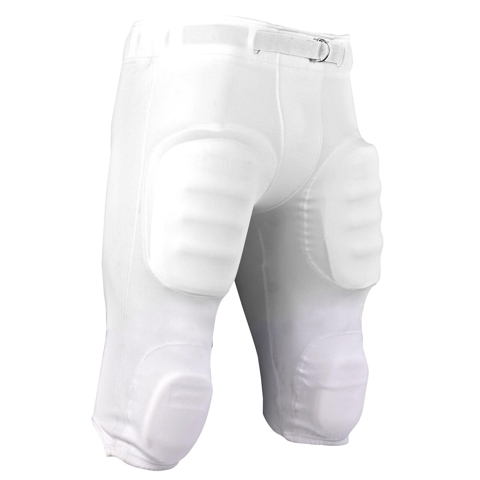 Double Knit Football Practice Pant With Pad Pockets WHITE BODY