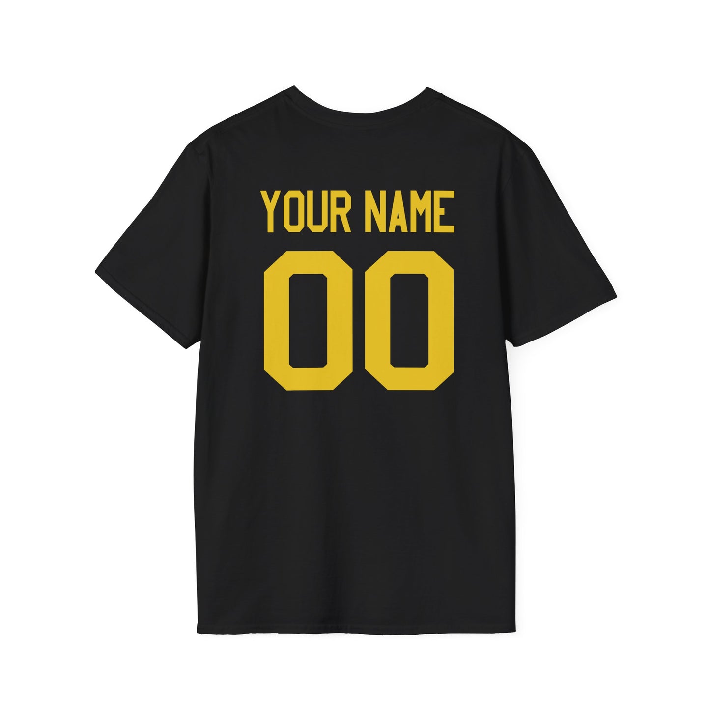 Custom Sweden Soccer Shield Design Economical T-Shirt Add Personalization with Your Name and Number