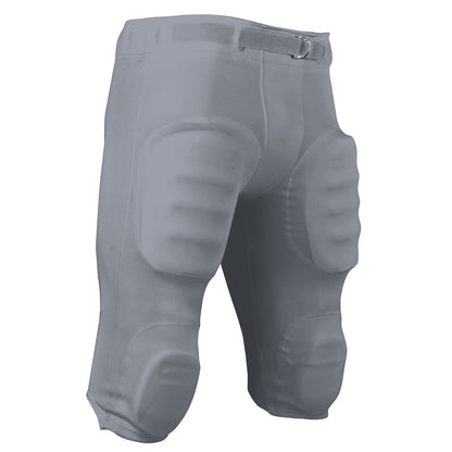 Double Knit Football Practice Pant With Pad Pockets SILVER BODY
