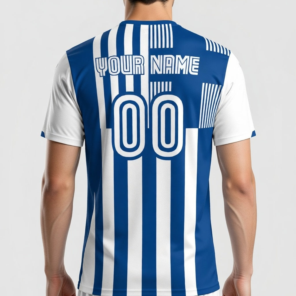 Custom Finland Soccer Jersey – Light Blue White Edition – Pro Look – Personalized Name and Number